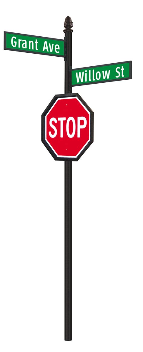 Buy Vista Series Pole Mount Frame Dual Streetstop Sign Combo From