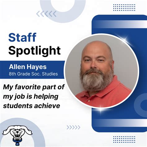 Staff Spotlight Mr Allen Hayes Frankfort Middle School