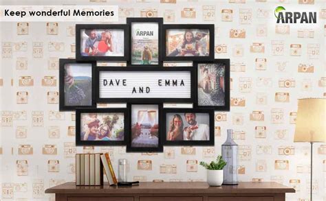 Multi Aperture Personalised Photo Picture Frame Holds 8 Photos 4x6