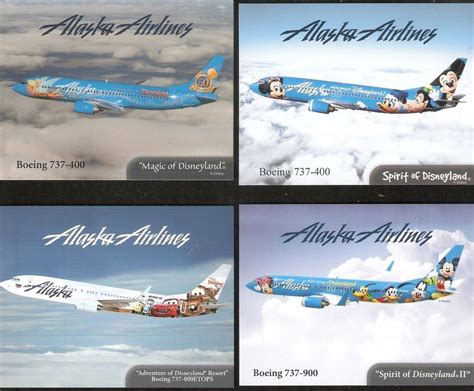 The alaska airlines visa signature® card offers a generous signup bonus, a solid rewards rate when it comes to purchases with alaska airlines and other travel benefits to make your trips on alaska. Alaska Airlines Disney Information Cards - Lot of 4 Different 4 1/4" x 3 1/4" | Alaska airlines ...
