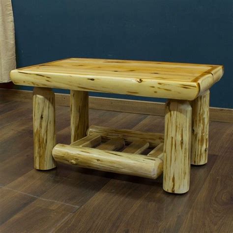 Trendy coffee table ideas for the modern minimalist. Cedar Lake Cabin Log Coffee Table | Log coffee table ...