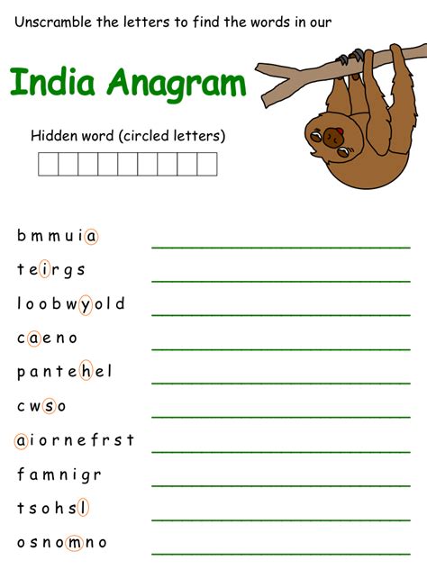 India Anagram