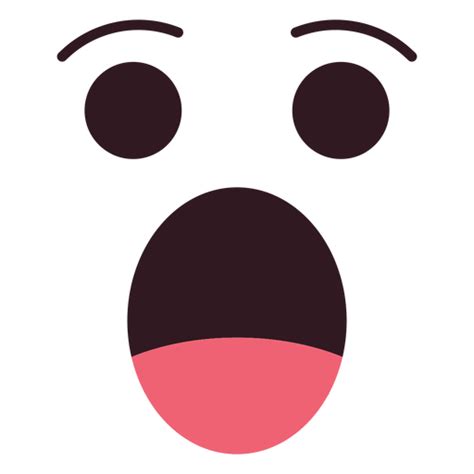 Simple Shocked Emoticon Face Png And Svg Design For T Shirts
