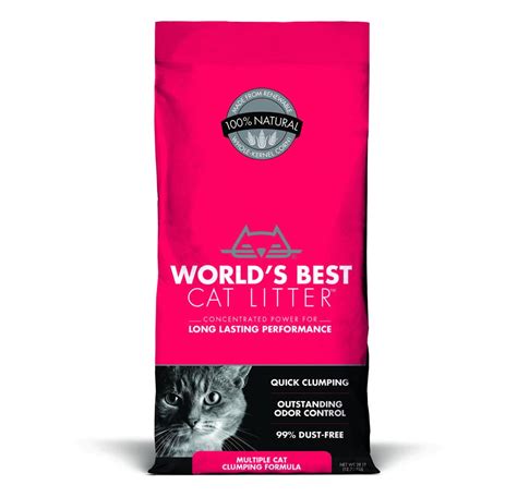 Worlds Best Cat Litter Multiple Cat Clumping Litter 28 Lb Walmart