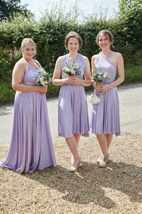 Sage And Lilac Country Marquee Wedding Lilac Bridesmaid Dresses