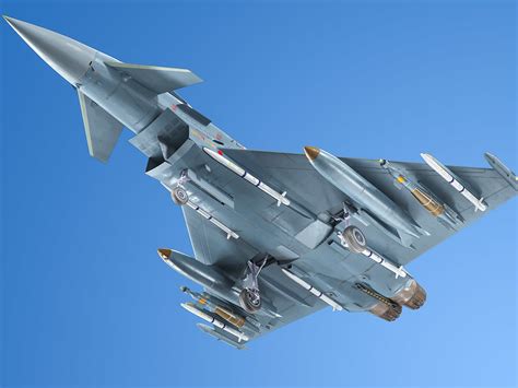 Eurofighter Typhoon 3d Model Rigged Cgtrader