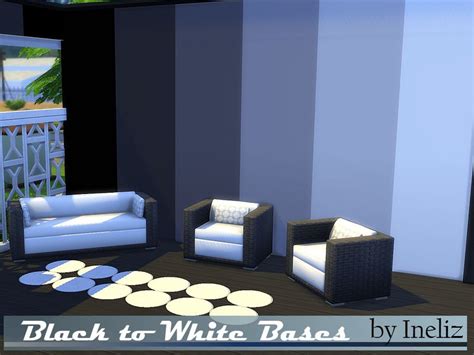 Inelizs Black To White Bases Sims 4 Sims Black Walls