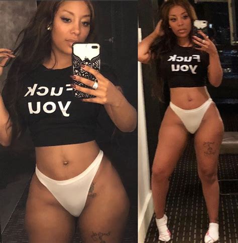 K Michelle Shows Off Her Natural Curves In Her Underwear After Butt Enhancements Removal Photos