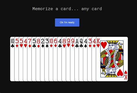 This is a classic and well known mathematical magic trick with cards. 21 Card trick done in React