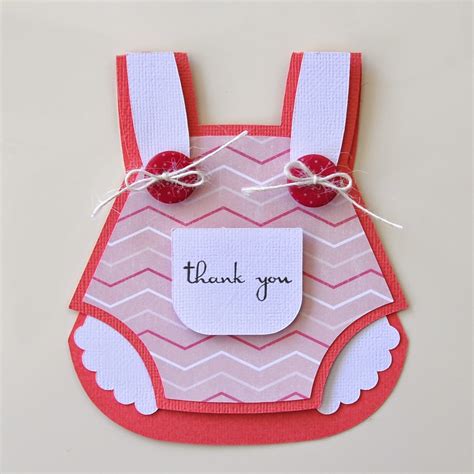 Courts Crafts Baby Girl Onesie Shaped Card