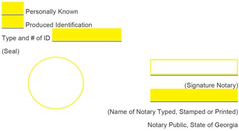 Free Georgia Notary Acknowledgment Form Pdf Word Eforms