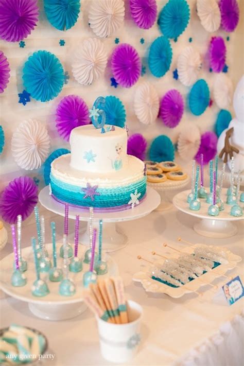 Looking for 80th birthday party ideas for mom, grandma or another special lady? Kara's Party Ideas Vibrant Frozen Birthday Party | Kara's ...