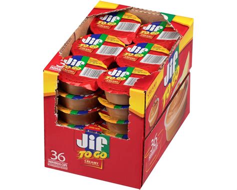 Jif 36 Count Creamy Jif Peanut To Go Smucker Away From Home