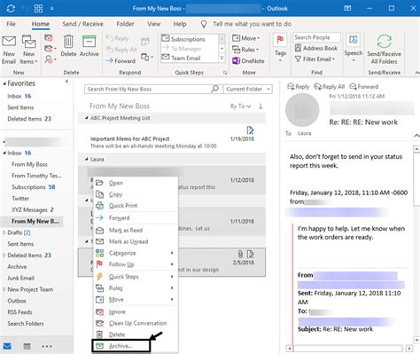 How To Archive Email Messages In Outlook 2013 Gambaran