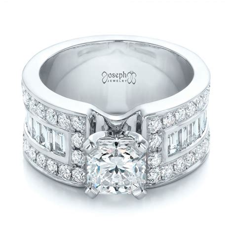 Sarah chloe traditional engagement ring ($18500) 2. Custom Ideal Square Diamond Engagement Ring #102123 ...