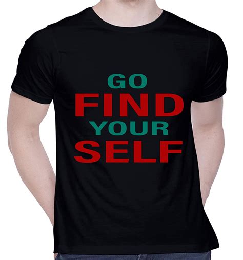 Creativit Graphic Printed T Shirt For Unisex Find Your Self T Shirt