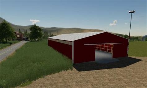 72x150 Red Storage Shed Prefab V 100 Fs19 Farming Simulator 19 Mod