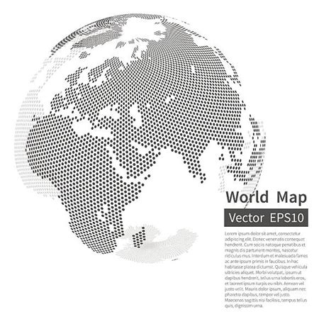Western Hemisphere Map Illustrations Royalty Free Vector Graphics