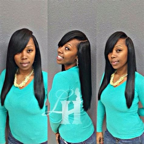 Side Part Sew In Quick Weave Hairstyles Weave Hairstyles Human Hair