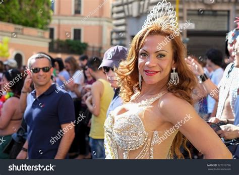 Rome June 7 Rome Gay Pride Parade On June 7 2014 In Rome Italy Transsexual In Carnival
