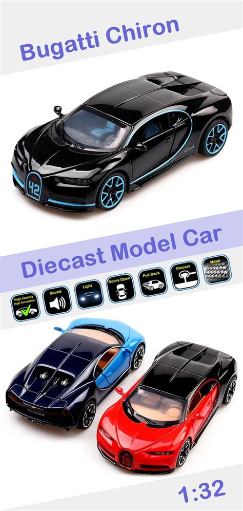 132 Bugatti Chiron Diecast Model Car In 2021 Bugatti Chiron Diecast
