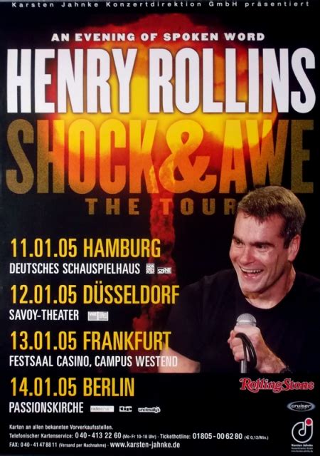 Rollins Henry Black Flag 2005 Tourplakat Shock And Awe Tourposter