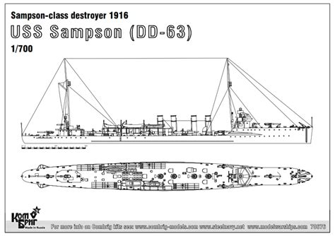 70676 USS Sampson DD 63 Sampson Class Destroyer 1916 1936 1 700