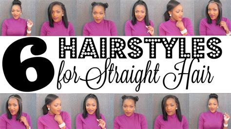 Cute hairstyles to do with straight hair. 6 Easy Hairstyles for Straight Hair | Straight Hair ...