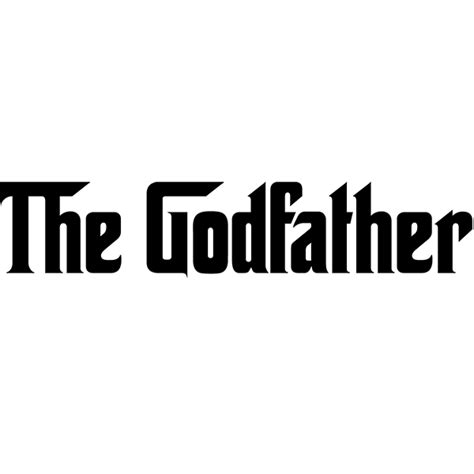 The Godfather Logo White