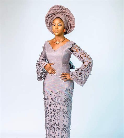 Bride Aso Oke Complete Set Light Brown And Peach In 2021 African