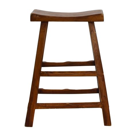 Building swing out stools + three legged stools. 55% OFF - Rustic Wood Saddle Seat Counter Stool / Chairs