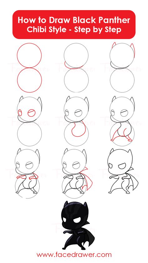 Black Panther Is Your Favourite Marvel Hero Learn How To Draw Chibi