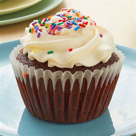Chocolate Cupcake Vanilla Buttercream Icing Sprinkles Little Pie Company
