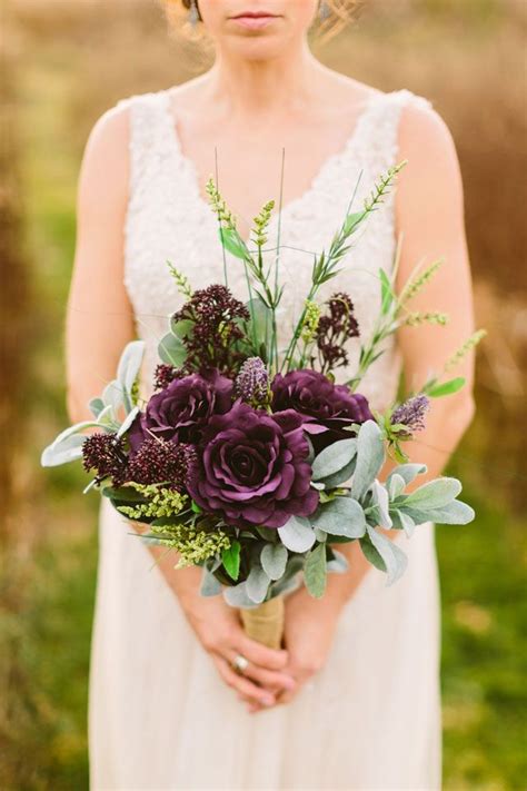Classic Plum And Gray Autumn Wedding Artfully Wed
