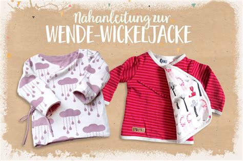 Mehr als 500 einträge für kindersachen. Nähanleitung: Eine Wende-Wickeljacke für's Baby nähen ...