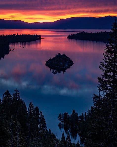 Nice Pre Sunrise Color At Emerald Bay On Lake Tahoe Oc 2049 X 2560