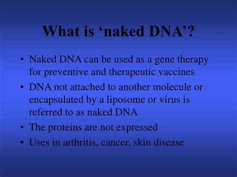 Ppt Naked Dna Powerpoint Presentation Free Download Id