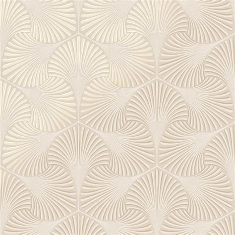 Aspen Geometric Metallic Wallpaper Cream Wallpaper From