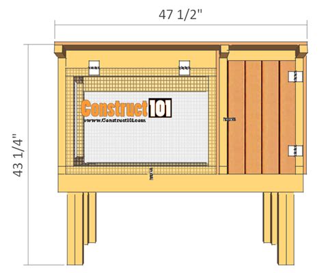 Rabbit Hutch Plans Step By Step Plans Construct101
