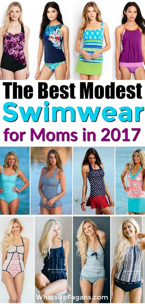 Where Moms Get Cute Modest Swimsuits In 2021 Mom Swimsuit Modest