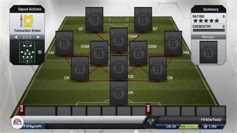 Fifa 13 Tips And Advice Best Formations Youtube