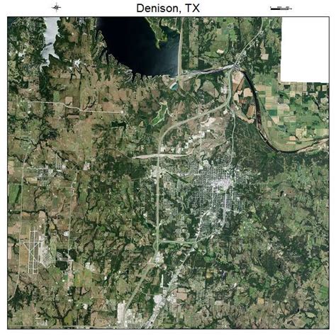 Aerial Photography Map Of Denison Tx Texas
