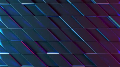 Abstract 3d Neon Shapes Background Digital Wallpaper Ultra Violet Pattern Art