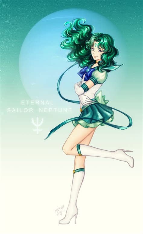 Kaiou Michiru Sailor Neptune And Super Sailor Neptune Bishoujo Senshi Sailor Moon Drawn By