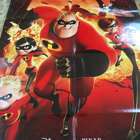Best action, best animated, best disney. THE INCREDIBLES MOVIE POSTER 2 Sided ORIGINAL FINAL FOLDED ...