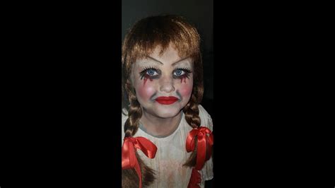Annabelle From The Conjuring Halloween Makeup Tutorial Youtube