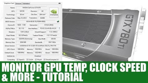 Monitoring Your Gpu Temp Clock Speeds Ram Usage And More Using Gpu Z