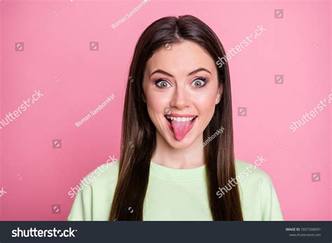 lady sticking tongue out