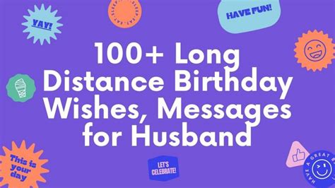 100 Long Distance Birthday Wishes Messages For Husband Usedtext
