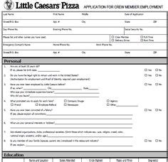 You select the type of crust and your favorite fresh ingredients. papa murphy's application print out | Papa Murphy's ...
